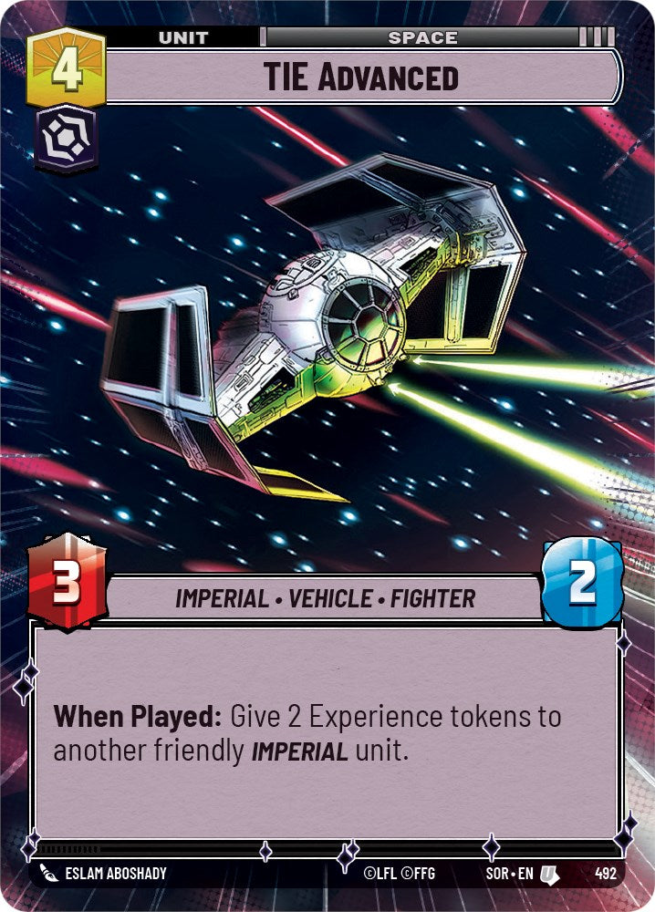 TIE Advanced (Hyperspace) [SOR - 492]