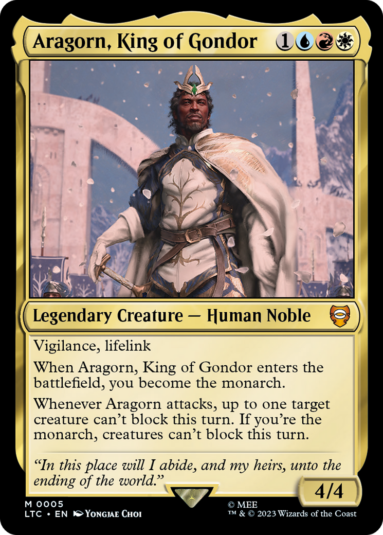 Aragorn, King of Gondor [The Lord of the Rings: Tales of Middle-Earth Commander] | The Clever Kobold