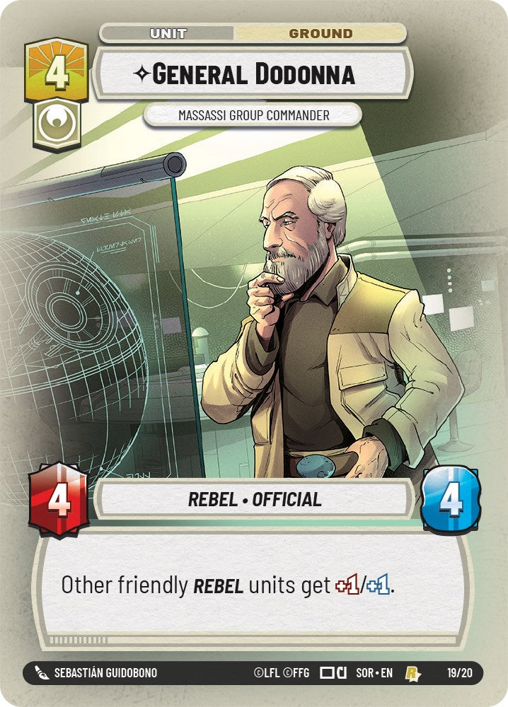 General Dodonna - Massassi Group Commander (19/20) [Spark of Rebellion: Weekly Play]