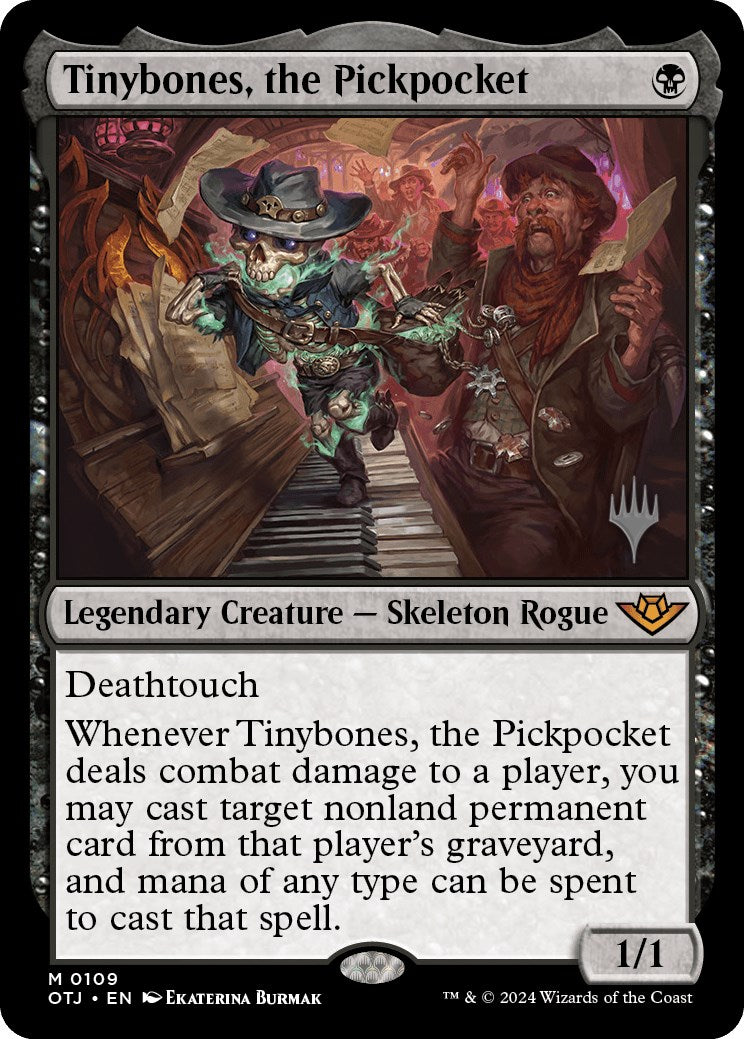 Tinybones, the Pickpocket (Promo Pack) [Outlaws of Thunder Junction Promos] | The Clever Kobold