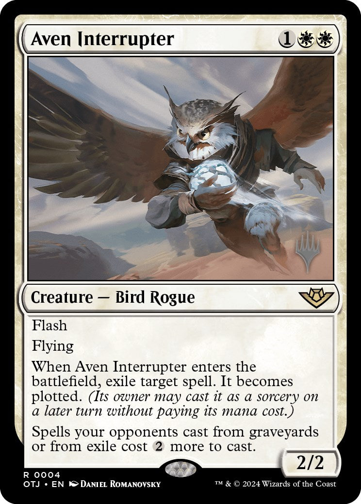 Aven Interrupter (Promo Pack) [Outlaws of Thunder Junction Promos] | The Clever Kobold