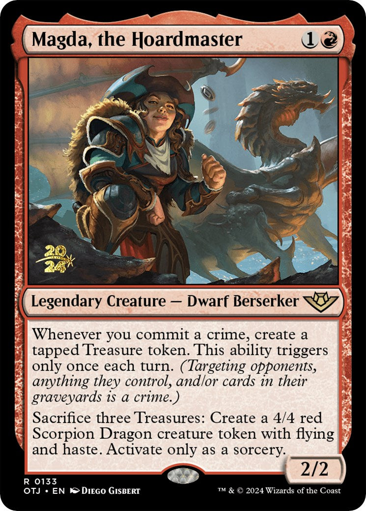 Magda, the Hoardmaster [Outlaws of Thunder Junction Prerelease Promos] | The Clever Kobold