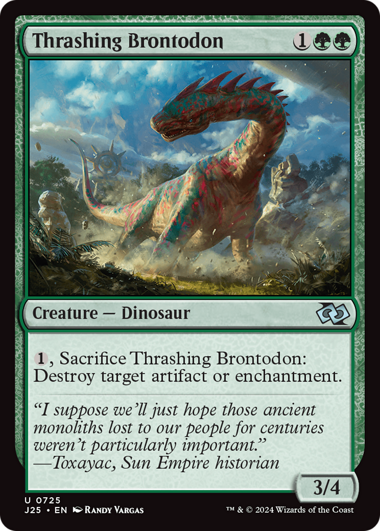 Thrashing Brontodon [Foundations Jumpstart] | The Clever Kobold