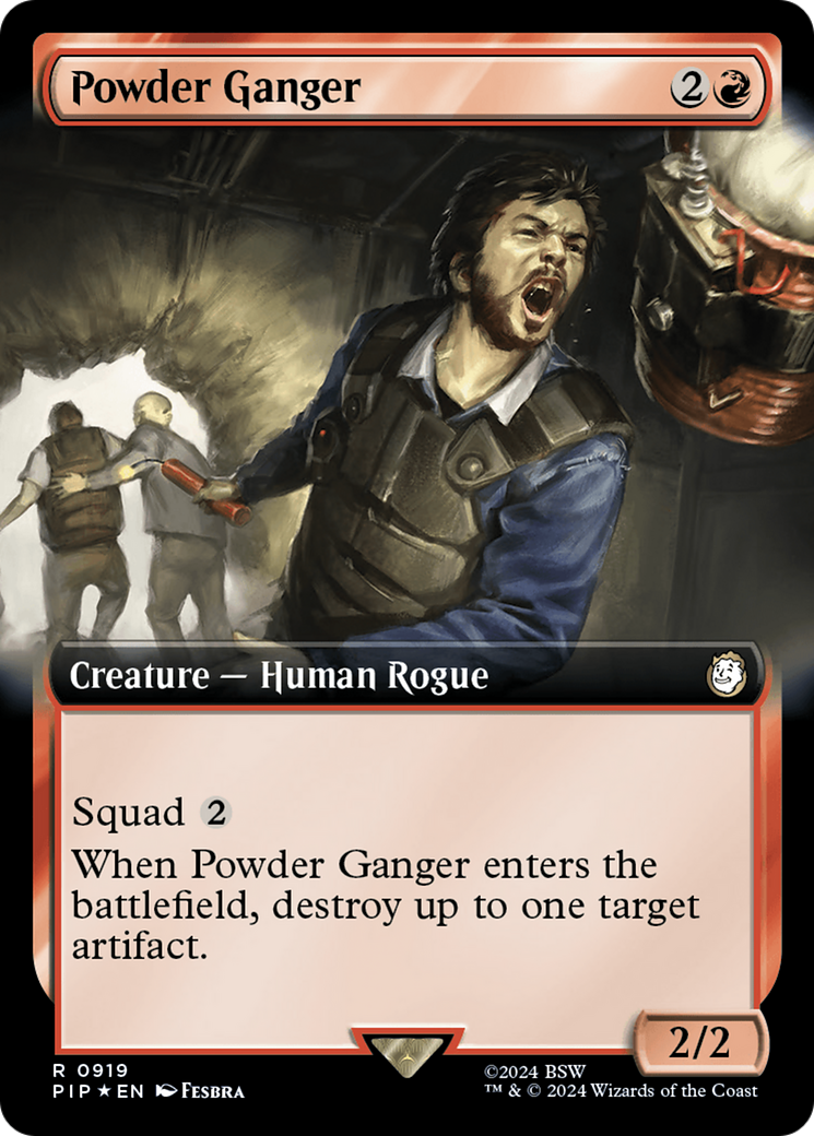 Powder Ganger (Extended Art) (Surge Foil) [Fallout] | The Clever Kobold