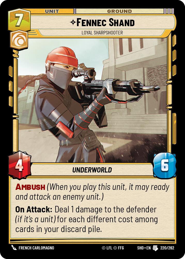 Fennec Shand - Loyal Sharpshooter [SHD - 220/262]