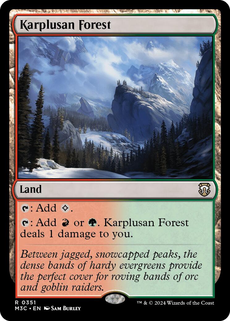 Karplusan Forest [Modern Horizons 3 Commander] | The Clever Kobold