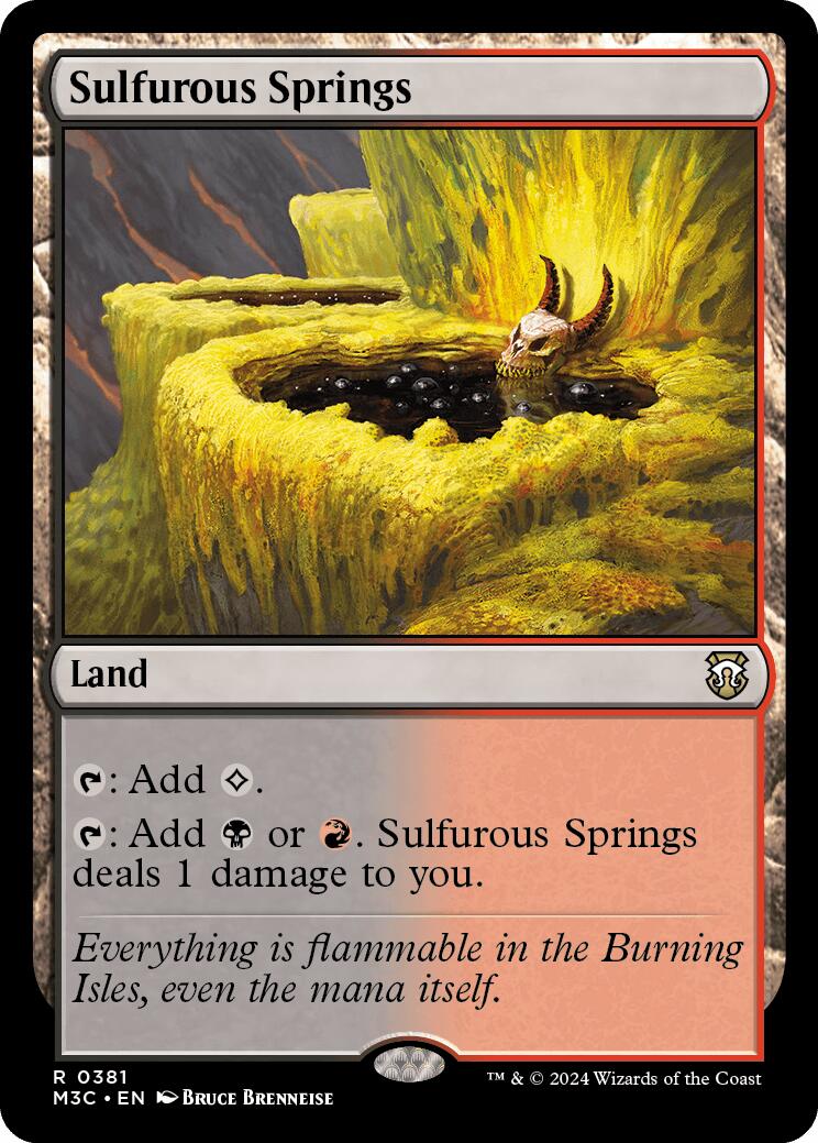 Sulfurous Springs [Modern Horizons 3 Commander] | The Clever Kobold