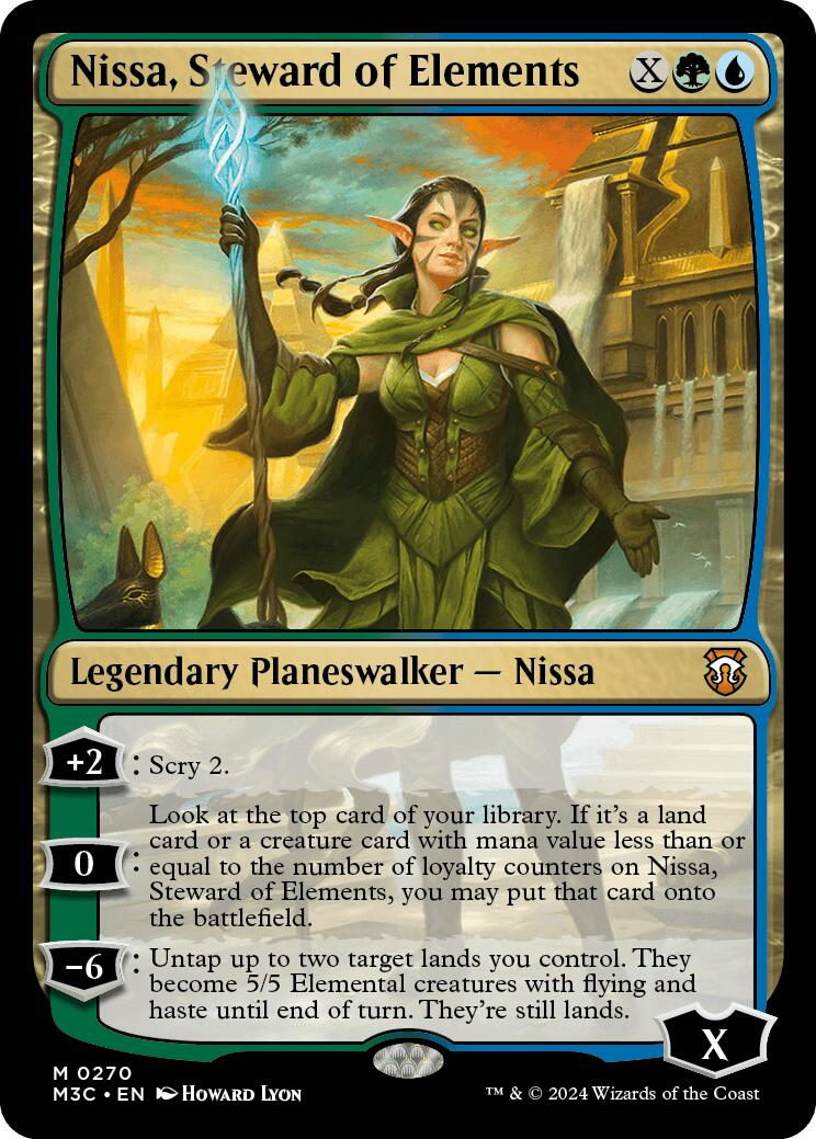 Nissa, Steward of Elements (Ripple Foil) [M3C - 270]