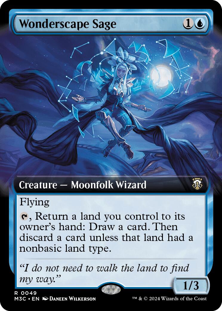 Wonderscape Sage (Extended Art) (Ripple Foil) [M3C - 49]