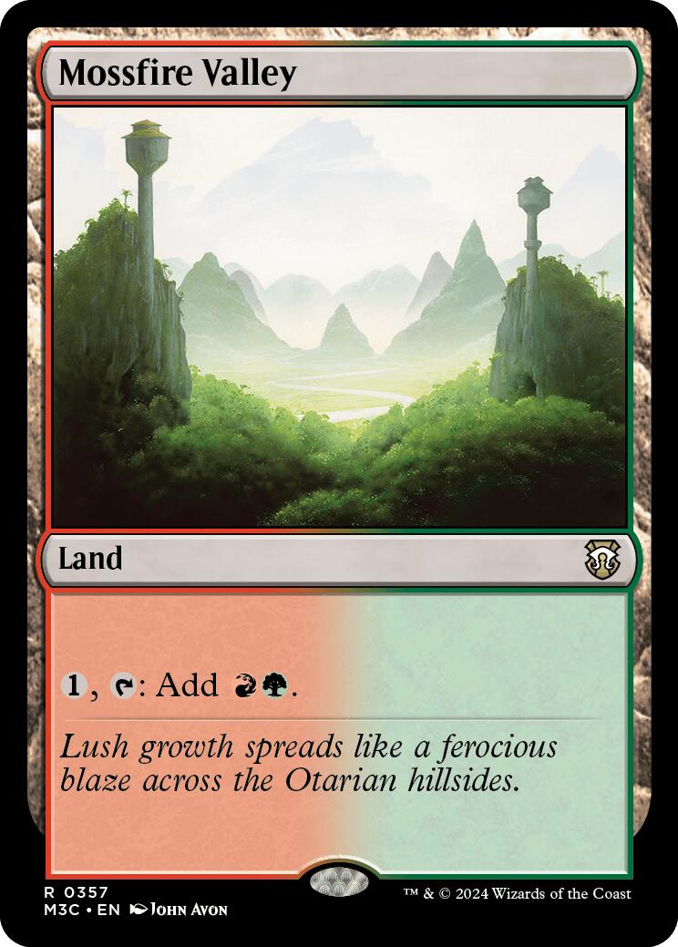 Mossfire Valley [Modern Horizons 3 Commander] | The Clever Kobold