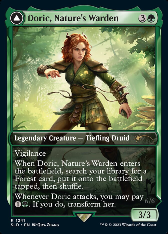 Doric, Nature's Warden // Doric, Owlbear Avenger [Secret Lair Drop Series] | The Clever Kobold