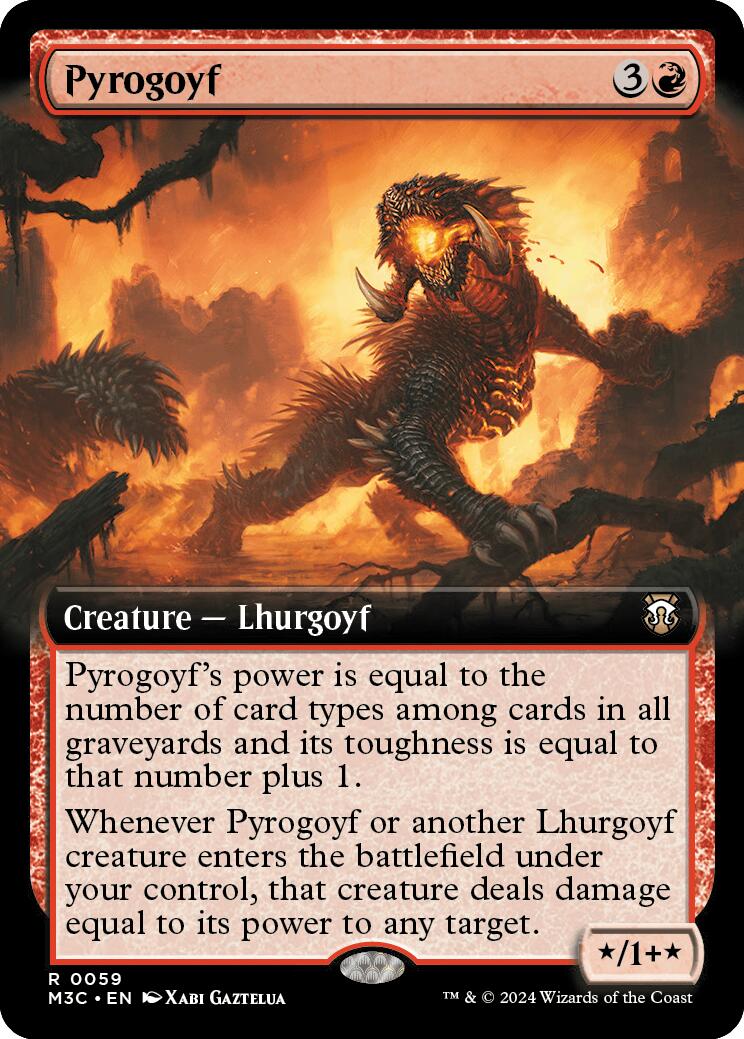 Pyrogoyf (Extended Art) (Ripple Foil)