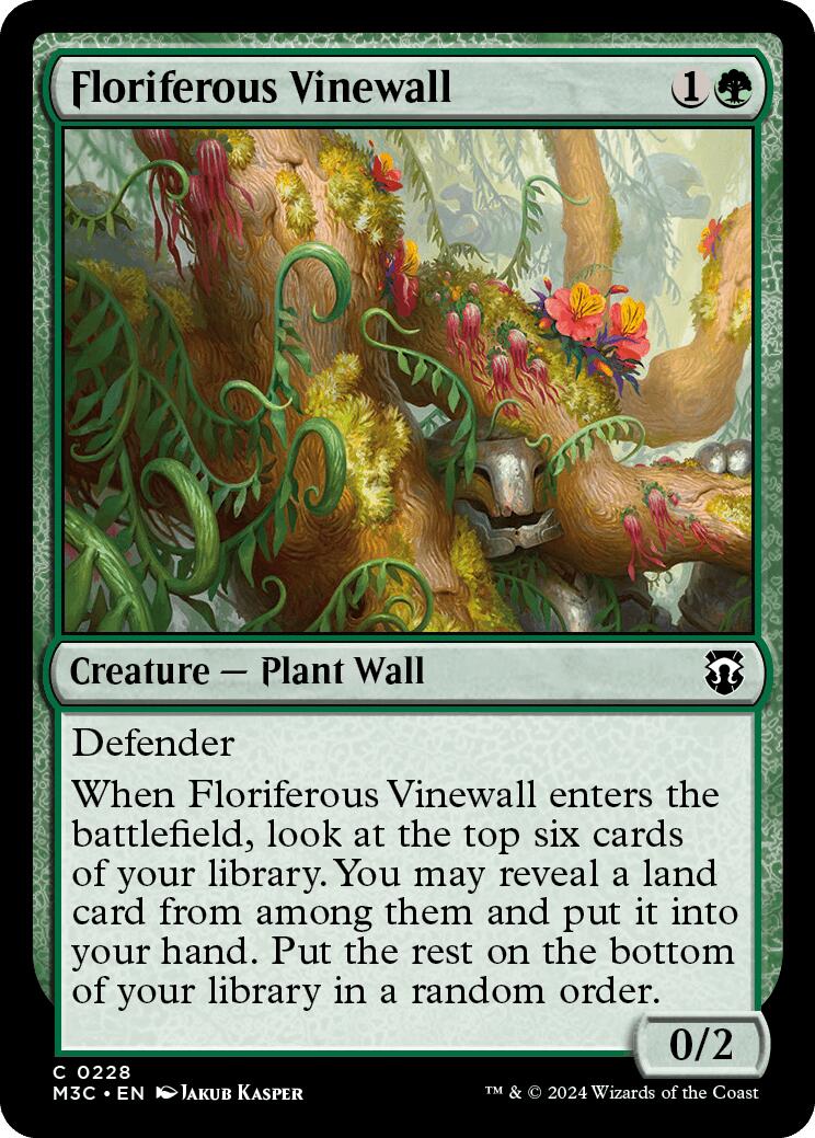 Floriferous Vinewall (Ripple Foil)