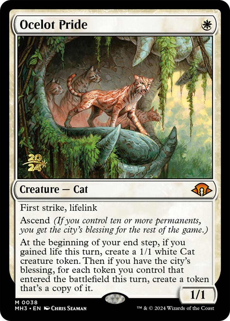 Ocelot Pride [Modern Horizons 3 Prerelease Promos] | The Clever Kobold