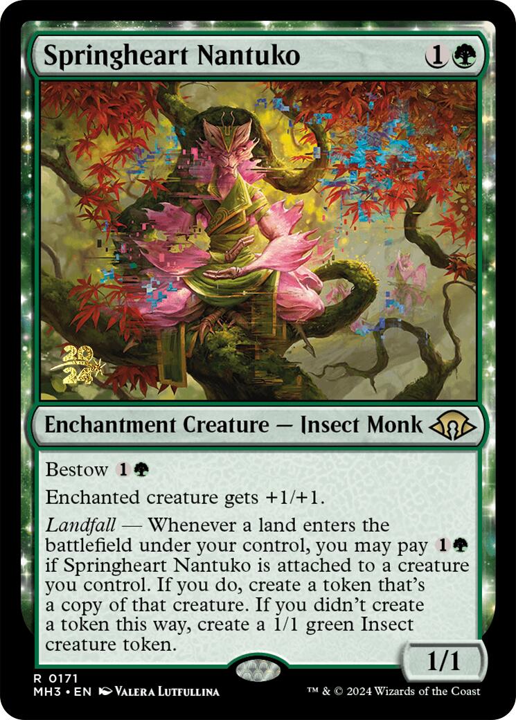 Springheart Nantuko [Modern Horizons 3 Prerelease Promos] | The Clever Kobold