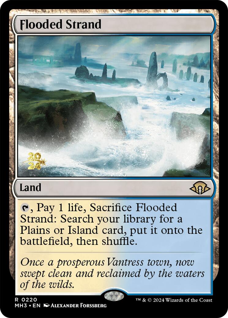 Flooded Strand [Modern Horizons 3 Prerelease Promos] | The Clever Kobold