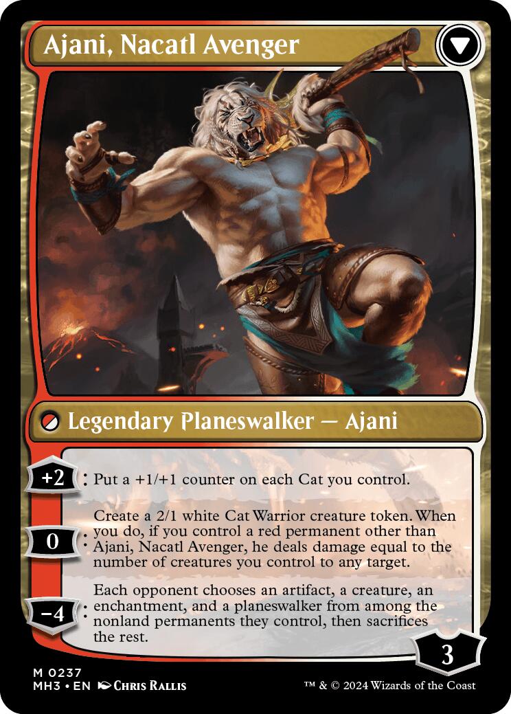 Ajani, Nacatl Pariah [Modern Horizons 3 Prerelease Promos] | The Clever Kobold