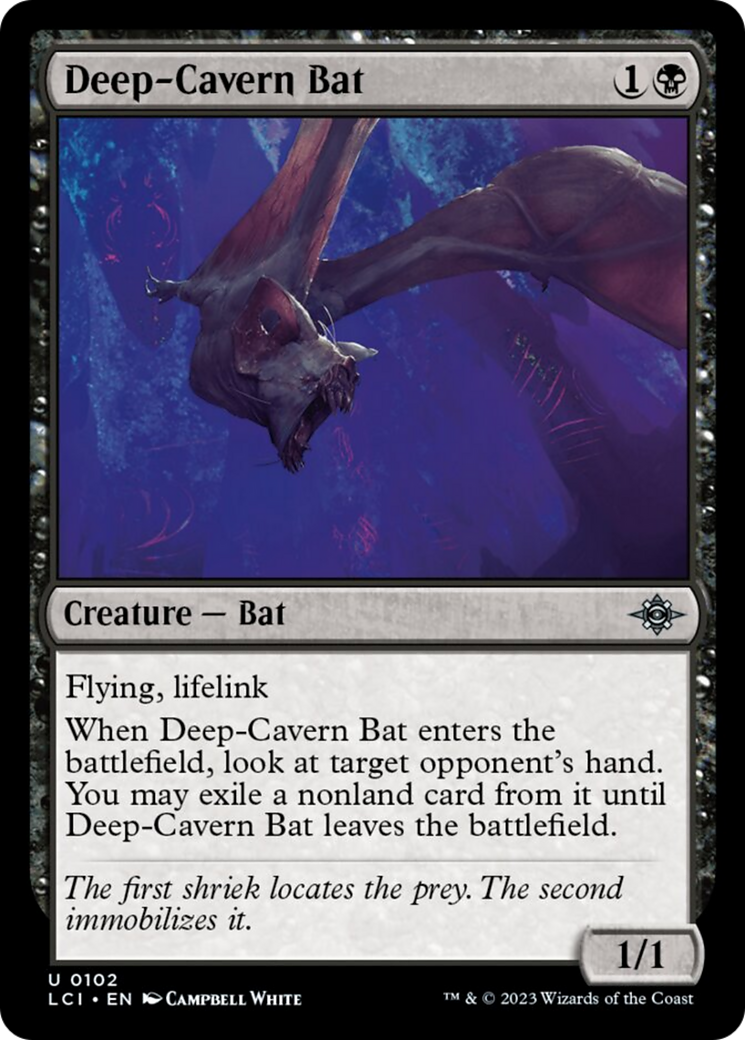 Deep-Cavern Bat [The Lost Caverns of Ixalan] | The Clever Kobold