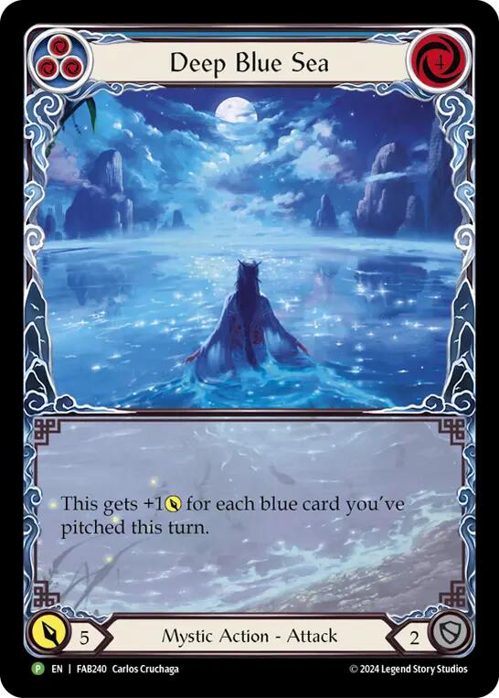 Deep Blue Sea [FAB240] (Promo)  Rainbow Foil | The Clever Kobold