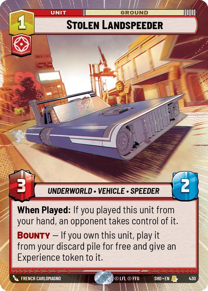 Stolen Landspeeder (Hyperspace) [SHD - 430]