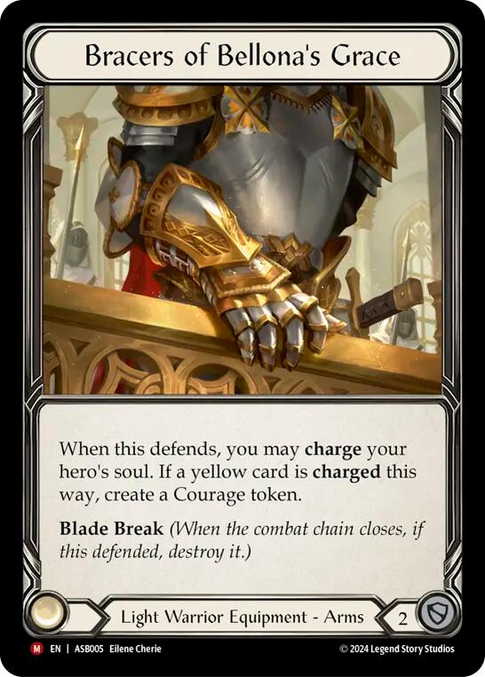 Bracers of Bellona's Grace [ASB005] (Armory Deck: Boltyn)  Rainbow Foil | The Clever Kobold