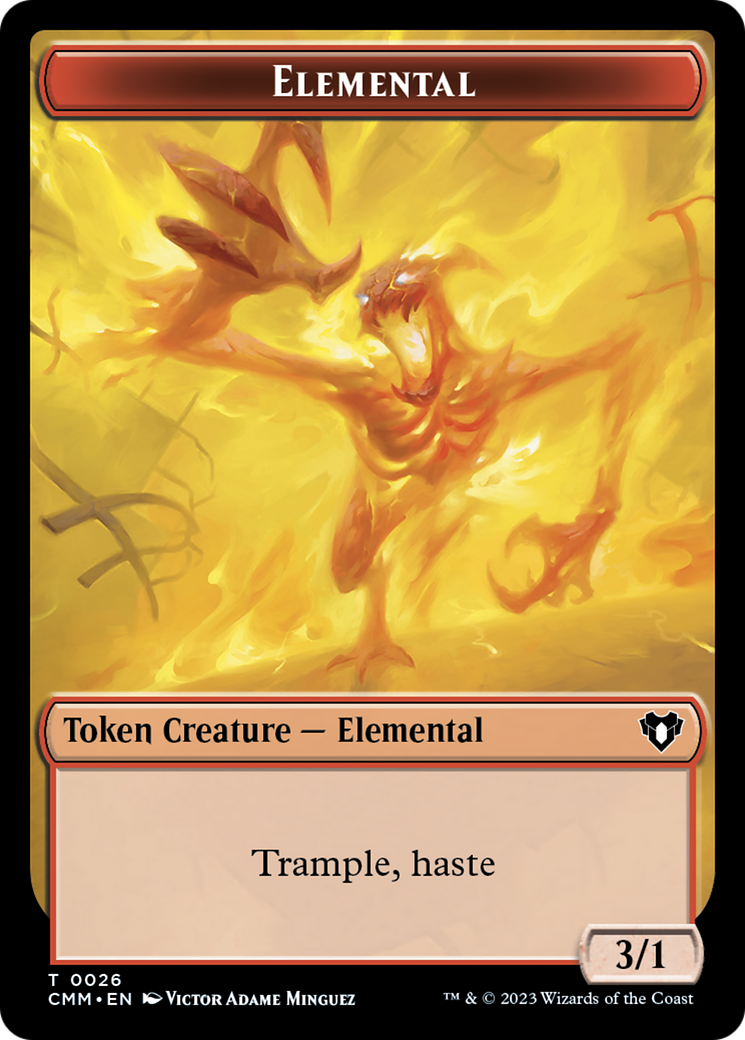 Elemental Token (26) [Commander Masters Tokens] | The Clever Kobold