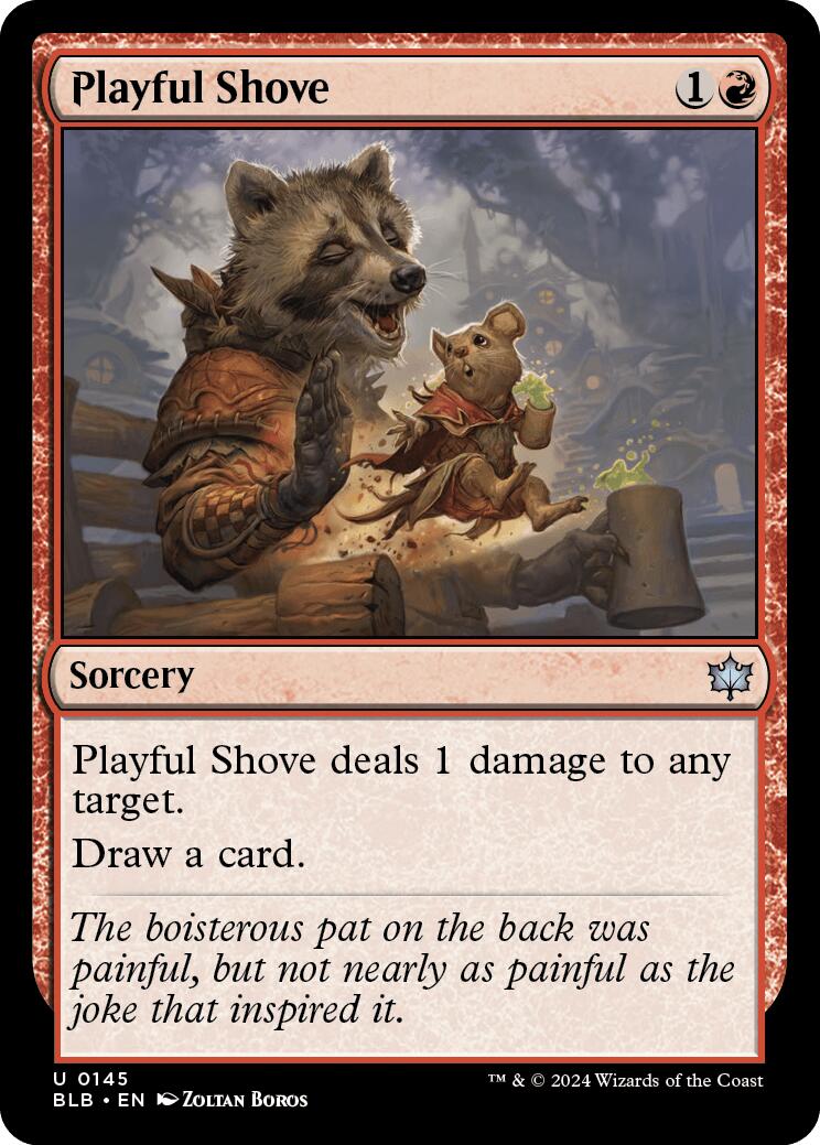 Playful Shove [Bloomburrow] | The Clever Kobold