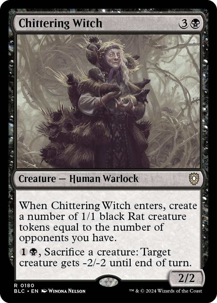 Chittering Witch [Bloomburrow Commander] | The Clever Kobold