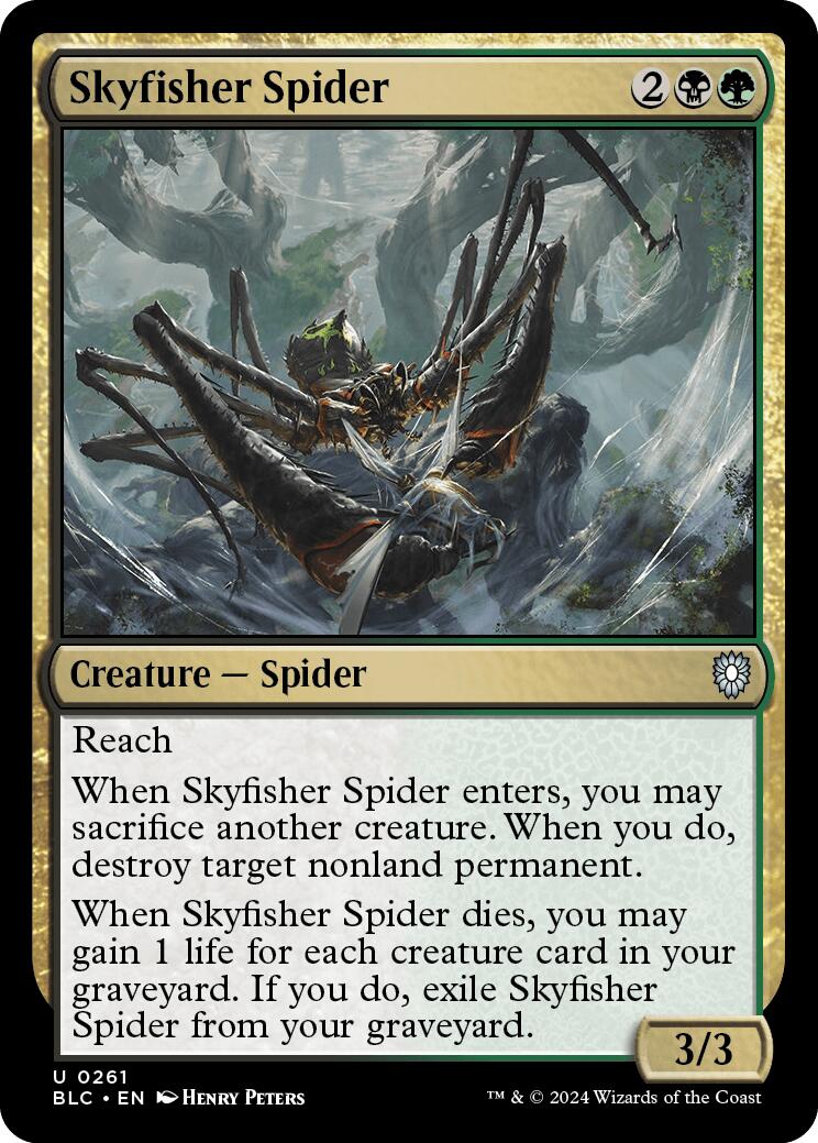 Skyfisher Spider [Bloomburrow Commander] | The Clever Kobold