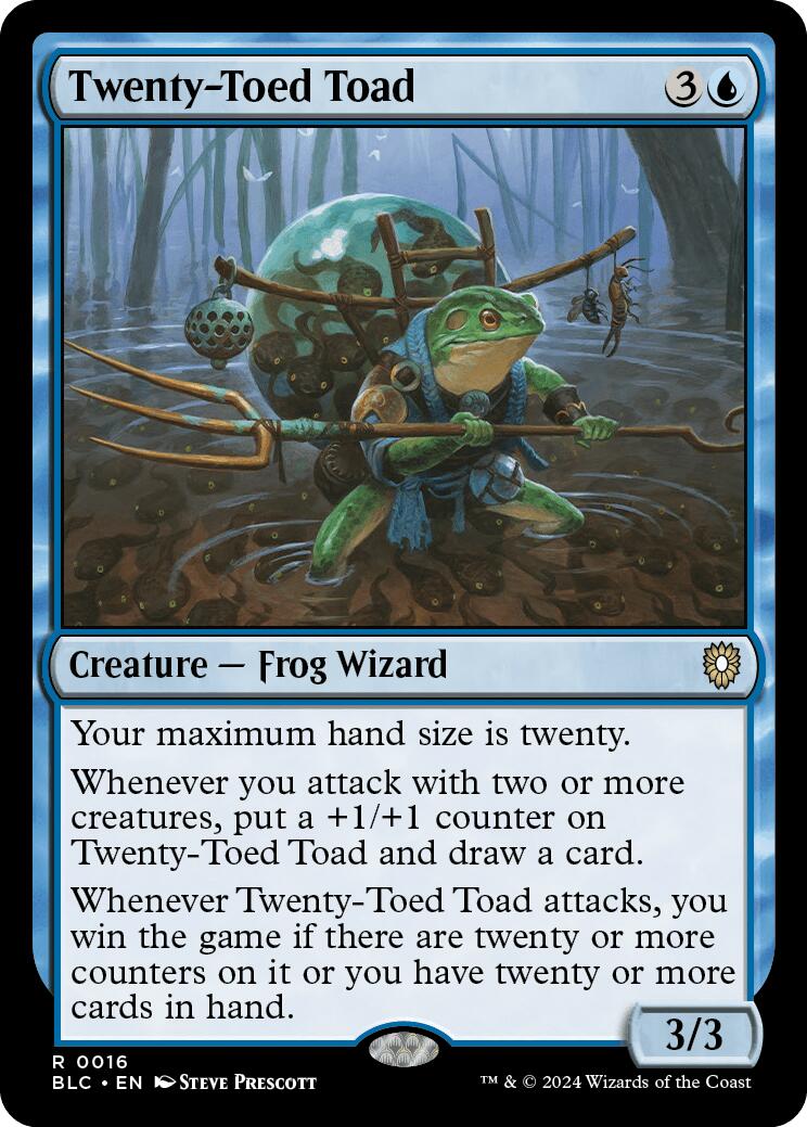 Twenty-Toed Toad [Bloomburrow Commander] | The Clever Kobold