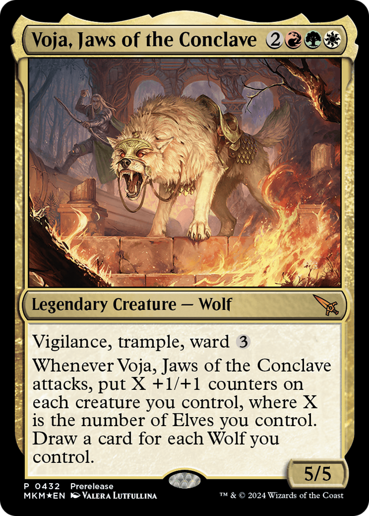 Voja, Jaws of the Conclave [Murders at Karlov Manor Prerelease Promos] | The Clever Kobold