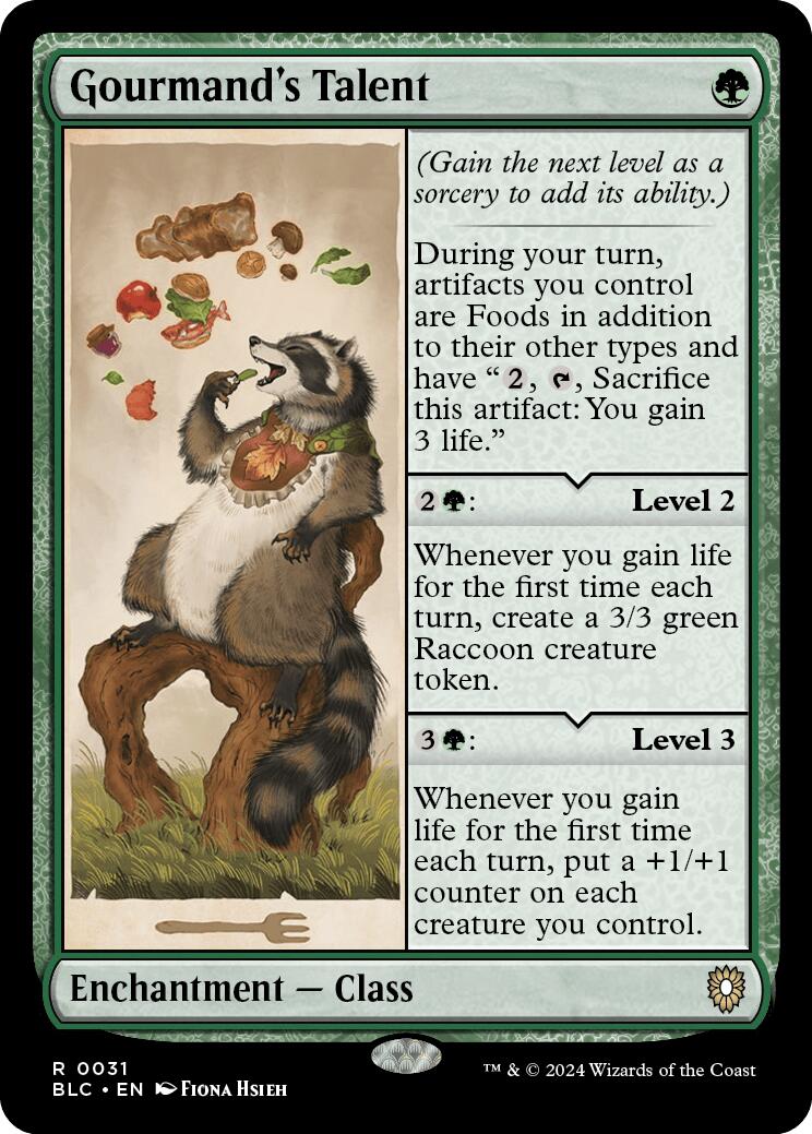 Gourmand's Talent [Bloomburrow Commander] | The Clever Kobold