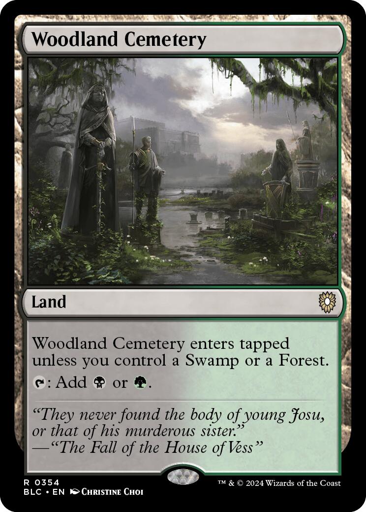 Woodland Cemetery [Bloomburrow Commander] | The Clever Kobold