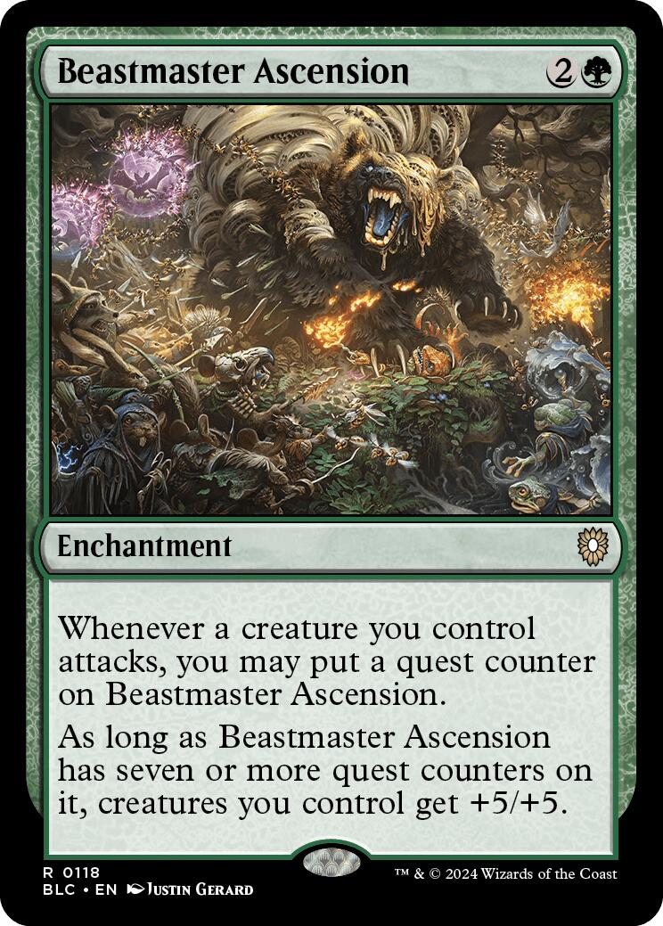 Beastmaster Ascension [Bloomburrow Commander] | The Clever Kobold