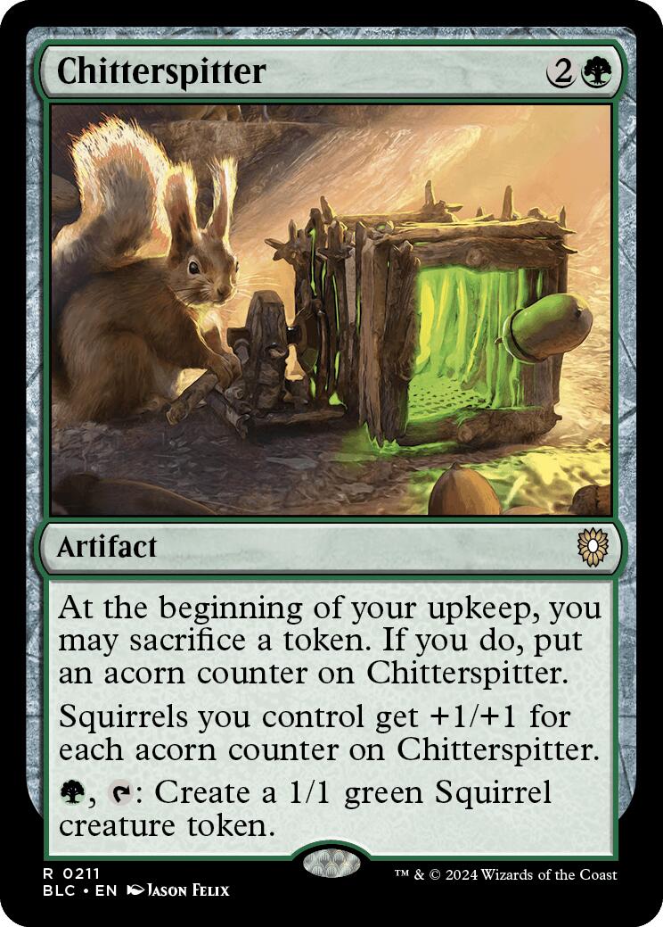 Chitterspitter [Bloomburrow Commander] | The Clever Kobold