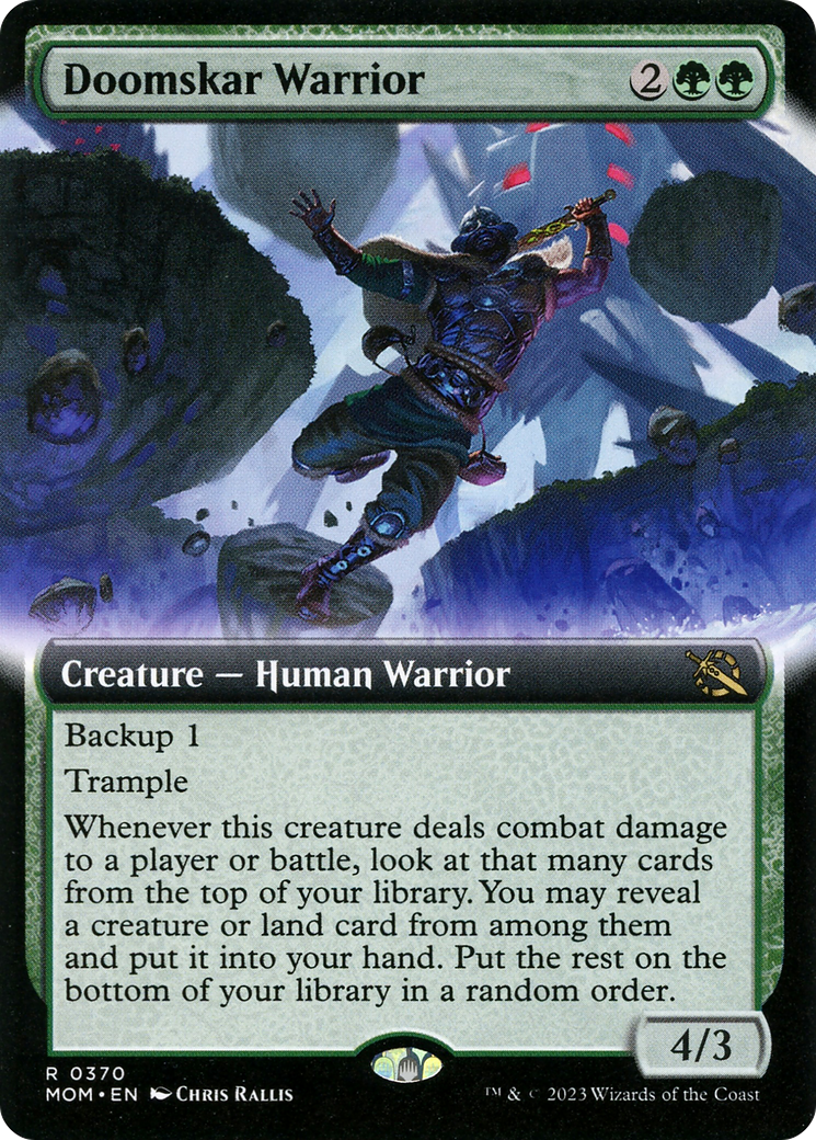 Doomskar Warrior (Extended Art) [March of the Machine] | The Clever Kobold