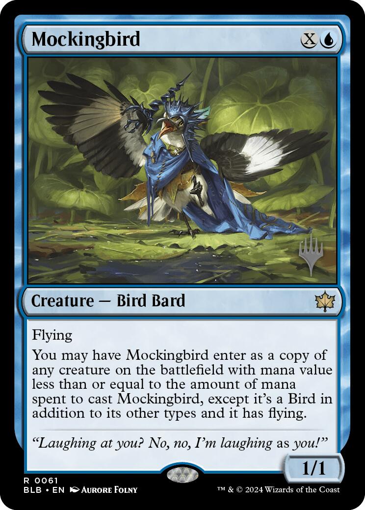 Mockingbird (Promo Pack) [Bloomburrow Promos] | The Clever Kobold