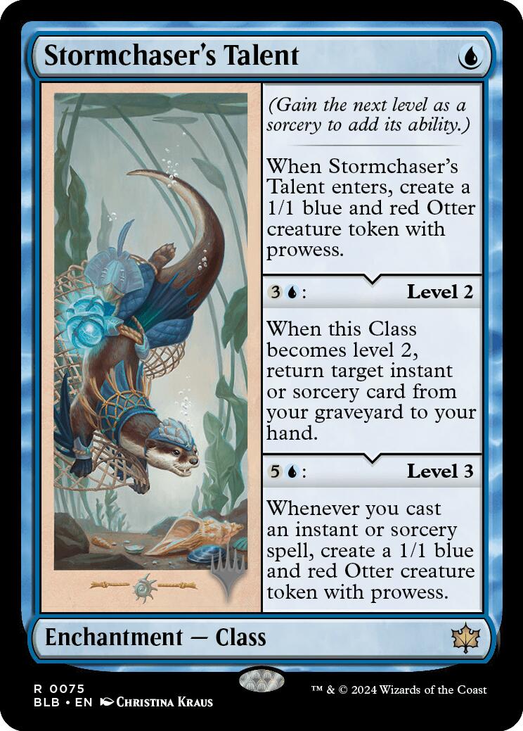 Stormchaser's Talent (Promo Pack) [Bloomburrow Promos] | The Clever Kobold