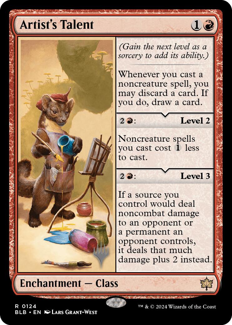 Artist's Talent (Promo Pack) [Bloomburrow Promos] | The Clever Kobold