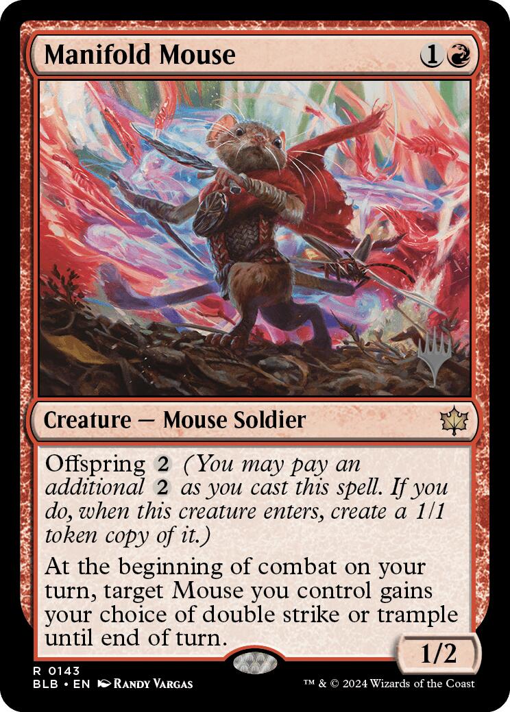 Manifold Mouse (Promo Pack) [Bloomburrow Promos] | The Clever Kobold