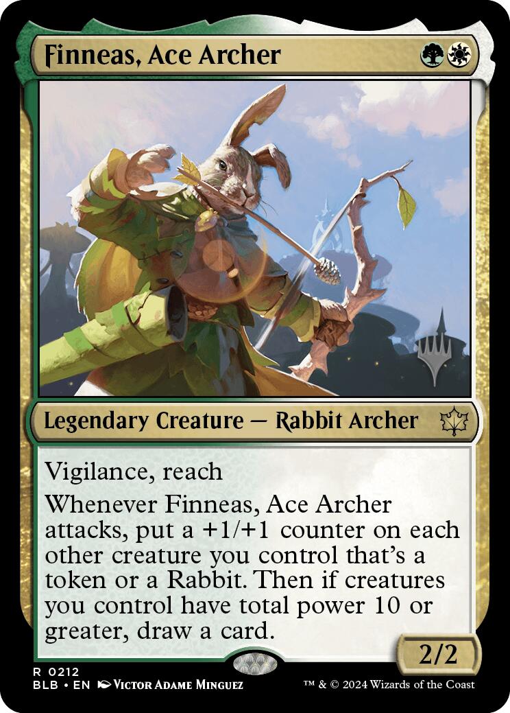 Finneas, Ace Archer (Promo Pack) [Bloomburrow Promos] | The Clever Kobold