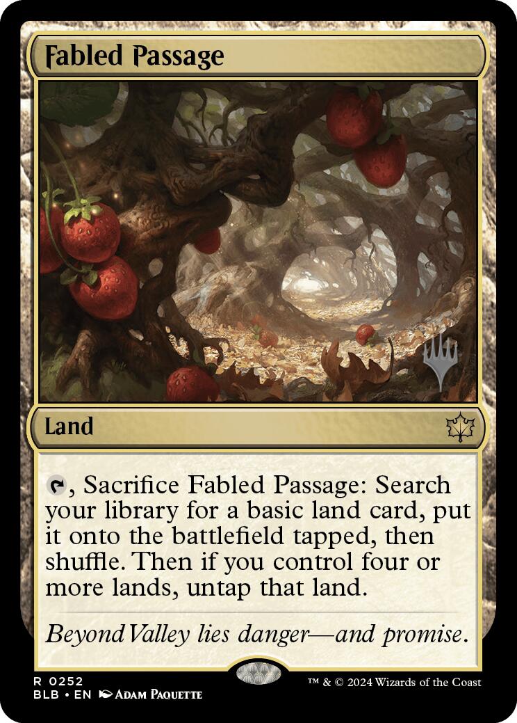 Fabled Passage (Promo Pack) [Bloomburrow Promos] | The Clever Kobold