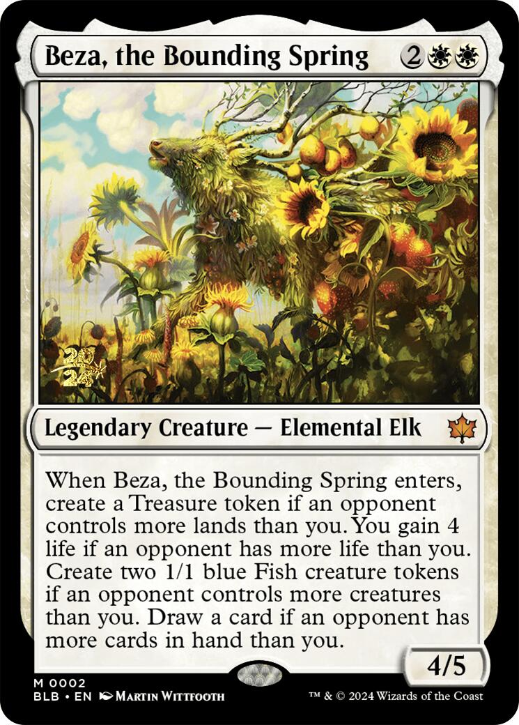 Beza, the Bounding Spring [Bloomburrow Prerelease Promos] | The Clever Kobold