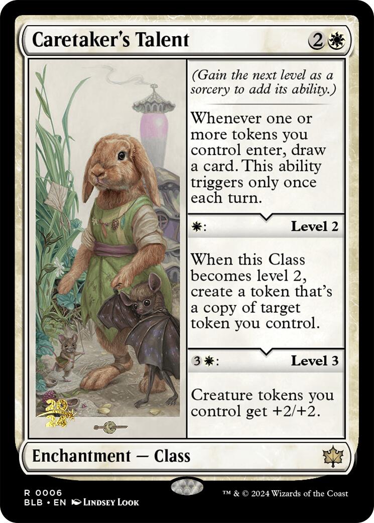 Caretaker's Talent [Bloomburrow Prerelease Promos] | The Clever Kobold