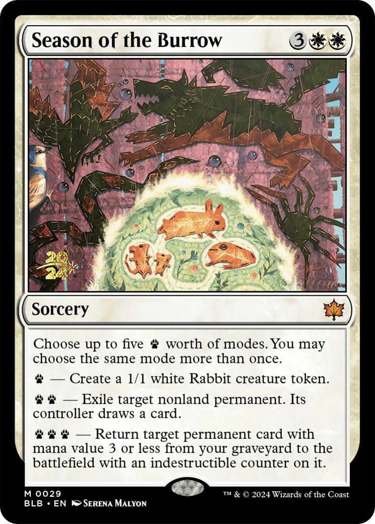 Season of the Burrow [Bloomburrow Prerelease Promos] | The Clever Kobold