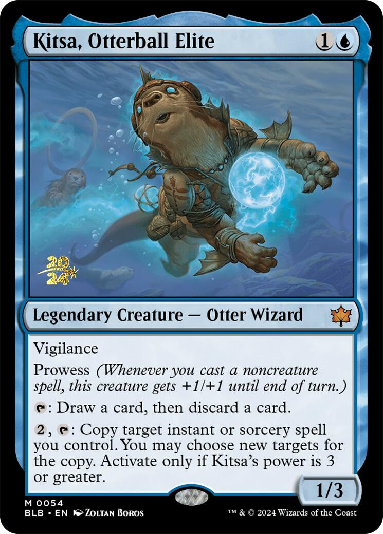 Kitsa, Otterball Elite [Bloomburrow Prerelease Promos] | The Clever Kobold