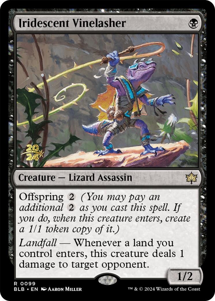 Iridescent Vinelasher [Bloomburrow Prerelease Promos] | The Clever Kobold