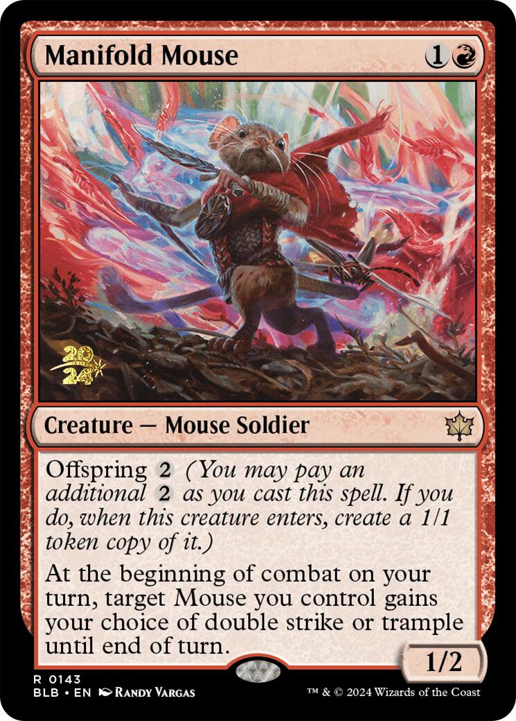 Manifold Mouse [Bloomburrow Prerelease Promos] | The Clever Kobold