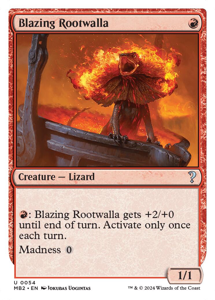 Blazing Rootwalla (White Border)