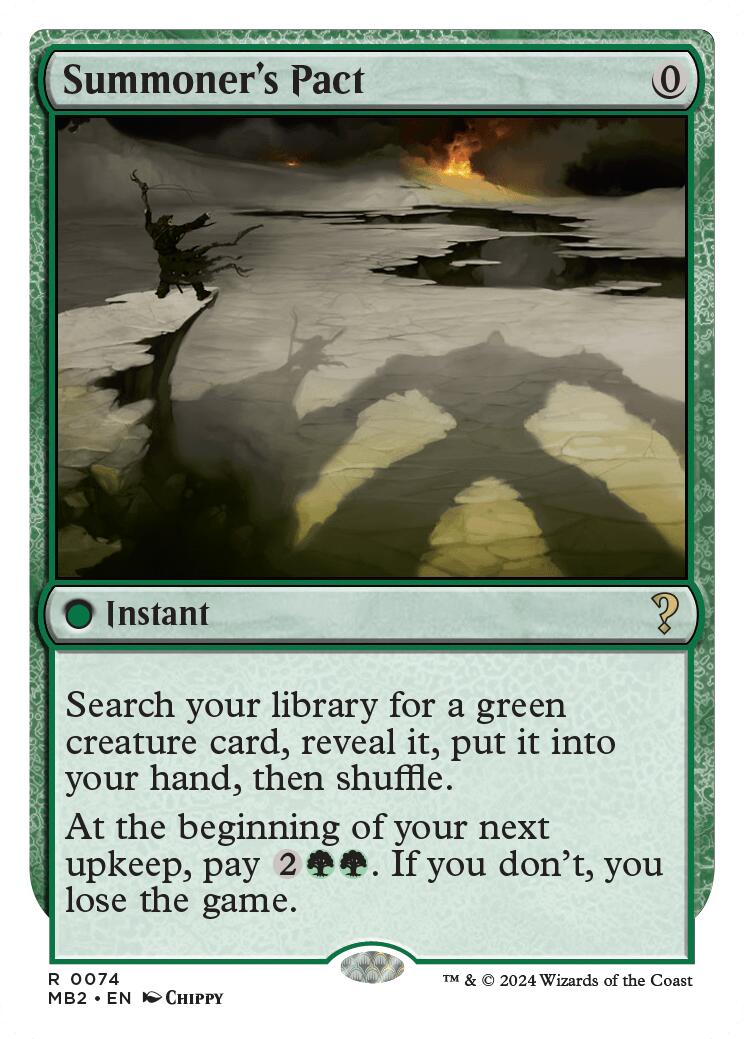 Summoner's Pact (White Border)
